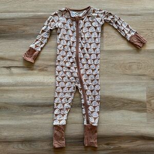 Little Sleepies 6-12M Rust Rainbows